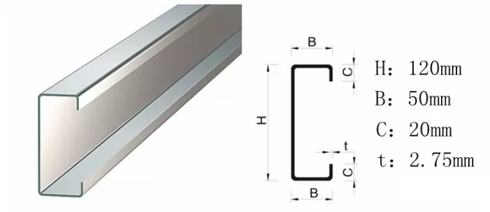 Na construción de almacén de aceiro con marco de portal, deberíase usar aceiro en forma de C ou aceiro en forma de Z como correas?