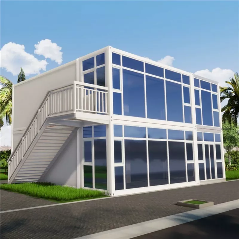Casa prefabricada de aceiro integrada montada