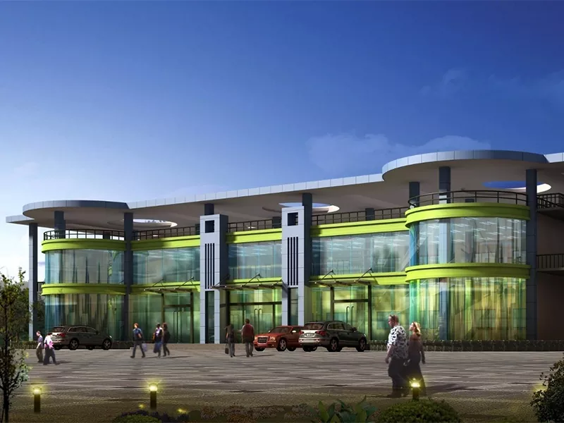 Edificio Residencial con armazón de aceiro montado