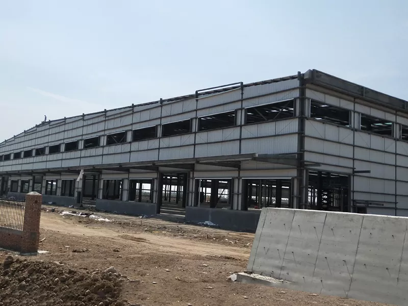 Almacén de estrutura de aceiro duradeiro