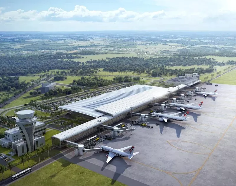 Terminal económico de estrutura de aceiro modular