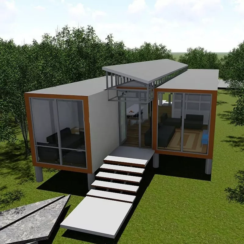 Estrutura de aceiro prefabricada plegable Casa