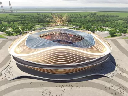 Estruturas de aceiro de gran luz para o estadio