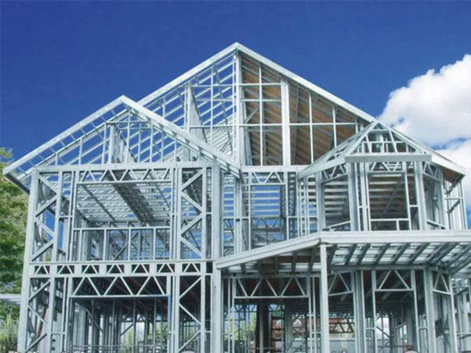 Marco de aceiro lixeiro Edificio metálico prefabricado Estrutura de aceiro Conferencia Hal