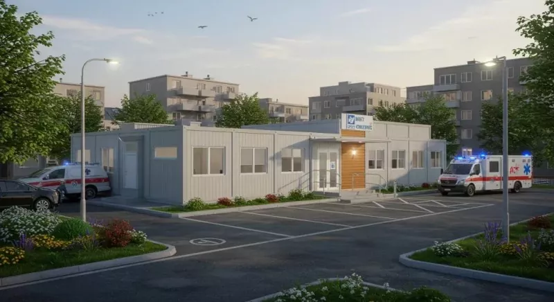 Unidades sanitarias modulares prefabricadas de aceiro