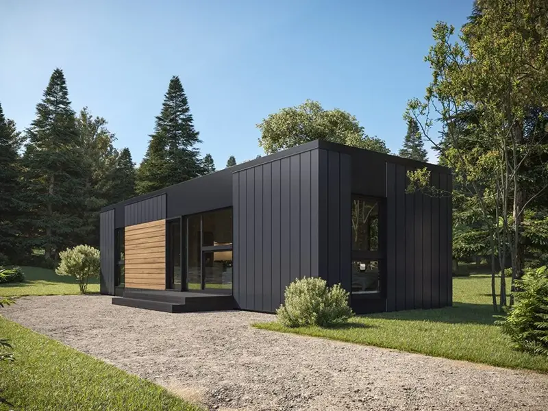 Edificio de estructura de aceiro modular