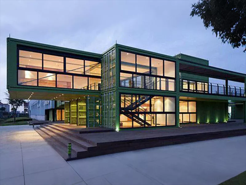 Edificio de casa modular prefabricado de aceiro lixeiro