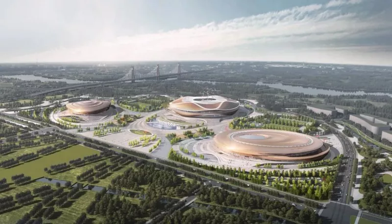 Construcción de aceiro de soporte deportivo prefabricado