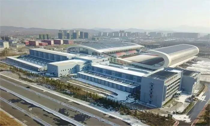 Estadio deportivo prefabricado de forma especial