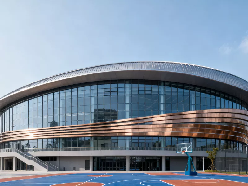 Cancha de baloncesto de estrutura de aceiro prefabricada