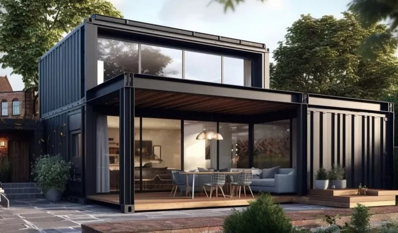 Área escénica Container House Steel Construction
