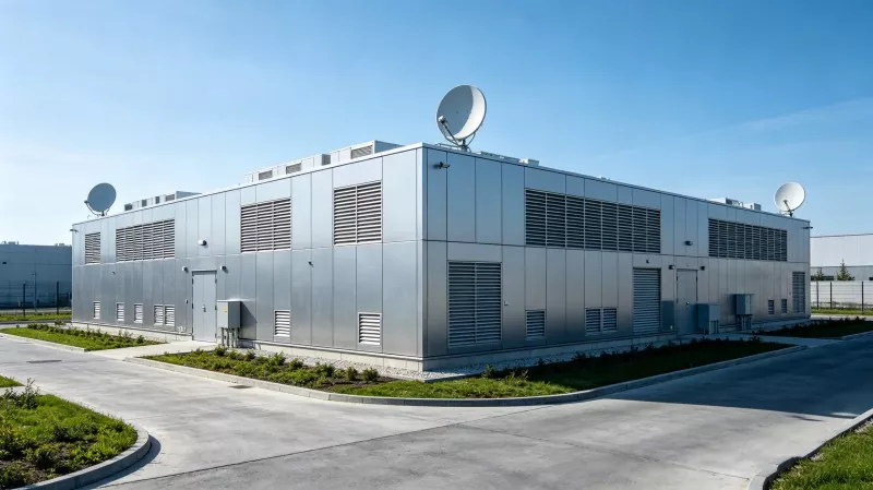 Centro de datos de construción en aceiro