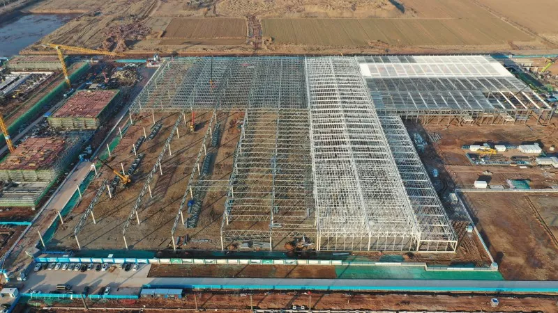 Construcción do centro de distribución de Steel Express Delivery