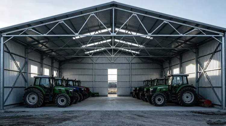 Estrutura de Aceiro Maquinaria Agrícola Construcción de Almacén