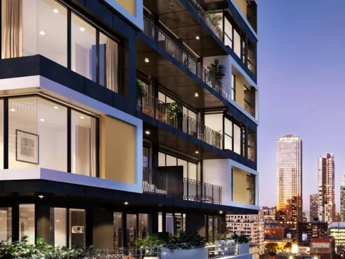 Edificio de vivendas de estrutura de aceiro