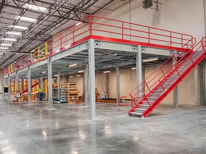 Mezzanine de estrutura de aceiro