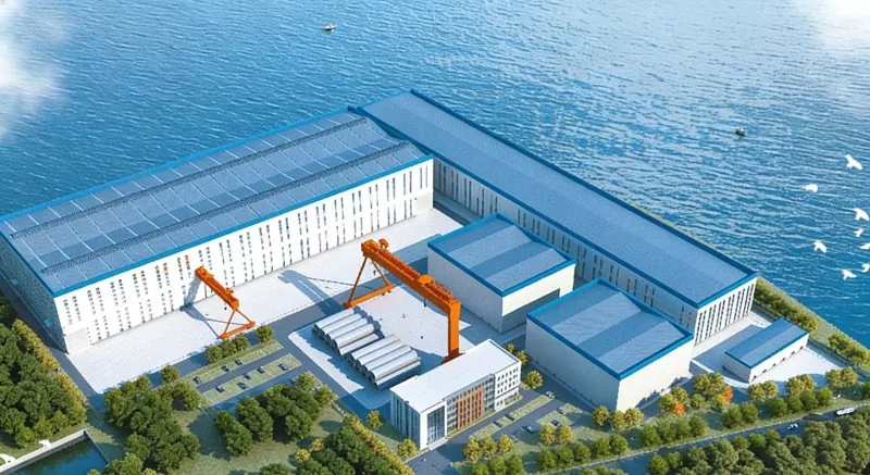Fábrica de enerxía eólica offshore de estruturas de aceiro