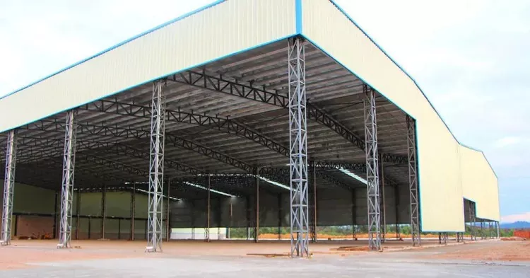 Almacén de truss de aceiro