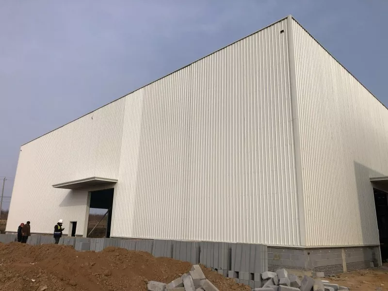 Construcción de talleres industriais de aceiro de dúas plantas
